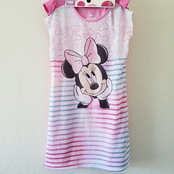 NWT - Disney Minnie Mouse Kids' Set of 2-pack Nightgown - Size 6 - Picture 4 of 5